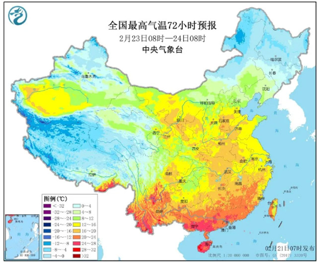 全国气压分布图实时图片