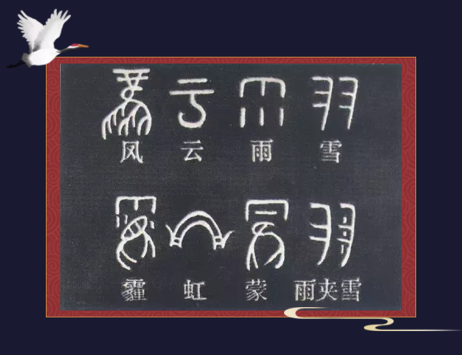 我國最早有關文字記載的氣象觀測方面原始檔案是殷商時期的甲骨文.